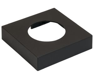 Hafele 833.72.164 Surface Mounted Housing Trim Ring, for Loox LED 2025/2026, 2091/3091, 2092/3092, Square, Black