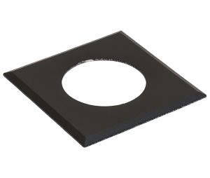 Hafele 833.72.172 Recess Mounted Housing Trim Ring, for Loox LED 2025/2026, Square, Black