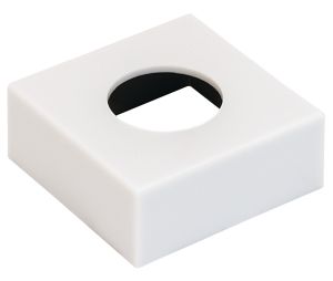 Hafele 833.72.183 Surface Mount Trim Ring, for Loox LED 2040/Loox5 LED 2040, Square, White