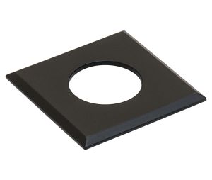 Hafele 833.72.188 Recessed Mount Trim Ring, for Loox LED 2040/Loox5 LED 2040, Square, Black