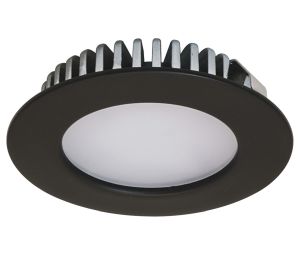 Hafele 833.72.284 Recess/Surface Mounted Light, Monochrome, Loox LED 2020, 12 V, 55 mm Drill hole, Cool White 4000 K, Black