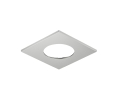 Hafele 833.72.506 Recess Mounted Housing, Suitable for Loox5 Light Module with Drill Hole Dia. 58 mm (2-5/16"), Square, Steel, Silver Colored