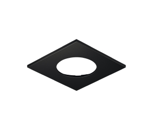 Hafele 833.72.507 Recess Mounted Housing, Suitable for Loox5 Light Module with Drill Hole Dia. 58 mm (2-5/16"), Square, Steel, Black