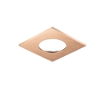 Hafele 833.72.511 Recess Mounted Housing, Suitable for Loox5 Light Module with Drill Hole Dia. 58 mm (2-5/16"), Square, Steel, Copper Plated