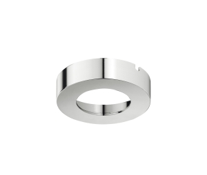 Hafele 833.72.515 Housing for Undermounted Light, Suitable for Loox5 Light Module with Drill Hole Dia. 58 mm (2-5/16"), Round, Steel, Chrome Plated, Shiny