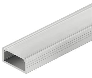 Hafele 833.72.863 Aluminum Profile, for Surface Mounting, Shallow, for Loox LED 2013/2015/2029/2037/3015, Frosted, Set