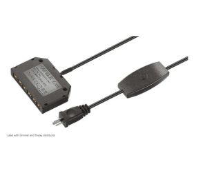 Hafele 833.74.709 Secondary Lead, for 12 V Wall Plug Drivers, 4 m (157-1/2") lead with dimmer and 6-way distributor