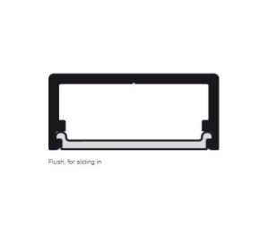 Hafele 833.74.844 Cover for Extrusions, For Loox LED 2013/2015/2029/2037/3015/3028, with No Legs, Milk