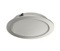 Hafele 833.75.131 Recess/Surface Mounted Light, Multi-White, Loox LED 3039, 24 V, 55 mm Drill hole, Warm White 2700 K to Cool White 5000 K, Silver Colored
