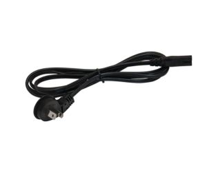 Hafele 833.89.017 Power Cord for Driver, Loox LED with 90° 2-prong US Plug, 2 m, Plastic, Black