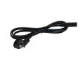 Hafele 833.89.017 Power Cord for Driver, Loox LED with 90° 2-prong US Plug, 2 m, Plastic, Black