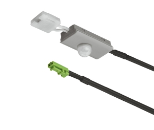 Hafele 833.89.114 Aluminum Profile Motion Detector, For 12V/24V, Automatic On/Off Switching, For 24 V (3015), Plastic