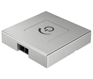 Hafele 833.89.134 Dimmer, Soft On/Off Switching, Modular, With Contact, Plastic, Silver Colored