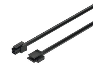 Hafele 833.89.140 Driver Lead with Snap-In Connector, Häfele Loox, for Modular Switches, 0.5 m (19-11/16") Length, Plastic, Black