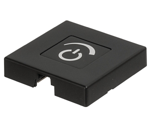 Hafele 833.89.176 Dimmer, Soft On/Off Switching, Modular, With Contact, Plastic, Black