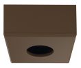 Hafele 833.89.248 Surface Mounted Housing Trim Ring, Square, For Häfele Loox5 LED 2090/3090, Plastic, Brown