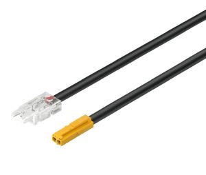 Hafele 833.93.736 Lead, Häfele Loox5 for LED strip light monochrome 8 mm (5/16"), 12 V, AWG 18, 100 mm (4") Length, 5 A/18, Plastic