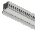 Hafele 833.94.104 Profile for Recess Mounting, Häfele Loox5 Profile 1105, For LED Strip Lights, 2500 mm (98-7/16") Length, Aluminum, Silver Colored
