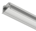 Hafele 833.94.106 Profile for Recess Mounting, Häfele Loox5 Profile 1106, For LED Strip Lights, 2500 mm (98-7/16") Length, Aluminum, Silver Colored