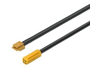 Hafele 833.95.787 Lead with Snap-In Connector, 3-wire 24 AWG, 12 V, For modular multi-white lights, 2 m (78 3/4") Cable length, Plastic