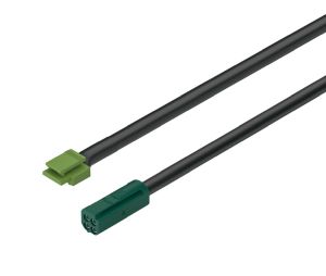 Hafele 833.95.790 Lead with Snap-In Connector, Häfele Loox5, for Modular Multi-White Lights, 3-wire, 24 AWG, 24 V, 2 m (78-3/4") Cable length