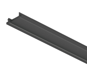 Hafele 833.95.810 Diffuser, Häfele Loox5 for Profiles 2101, 13 mm (1/2") Width, 2500 mm (98-7/16") Length, Plastic, Black