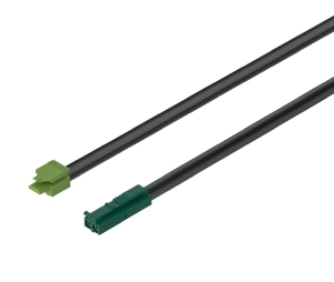 Hafele 833.95.836 Lead with Snap-In Connector, Häfele Loox5, Modular, 1000 mm (39-3/8") Cable Length, 24 V, 5 A, Plastic