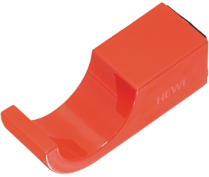 Hafele 842.61.536 Single Coat Hook, HEWI, 50 mm x 16 mm x 16 mm (2" x 5/8" x 5/8") Length x Width x Height, Polyamide, Coral
