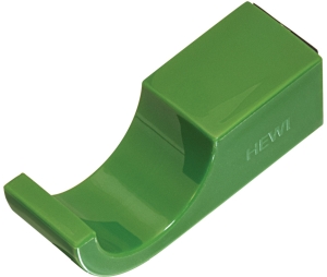 Hafele 842.61.572 Single Coat Hook, HEWI, 50 mm x 16 mm x 16 mm (2" x 5/8" x 5/8") Length x Width x Height, Polyamide, May Green