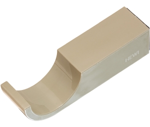 Hafele 842.61.686 Single Coat Hook, HEWI, 80 mm x 20 mm x 20 mm (3-1/6" x 13/16" x 13/16") Length x Width x Height, Polyamide, Sand