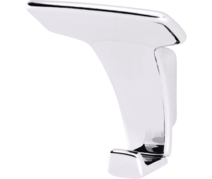 Hafele 844.69.240 Wardrobe Hook, Bella Italiana Collection, 70 mm x 39 mm x 53 mm (2-3/4" x 1-9/16" x 2-1/16") Height x Depth x Width, Zinc, Polished Chrome