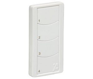 Hafele 850.00.951 Wireless Wall Switch, Häfele Connect Mesh 4-Button Remote, For Decora Style Wall Plate, Plastic, White