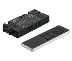 Hafele 850.00.984 Distributor and Remote Control Set, Hafele Connect Mesh Eco, Multi-White, 4-Port, 24 V, Connected in the Factory for Immediate Start-up, 72 W, Plastic, Black