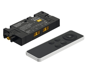 Hafele 850.00.985 Distributor and Remote Control Set, Hafele Connect Mesh Eco, 4-Port, RGB, 12 V, Connected in the Factory for Immediate Start-up, 36 W, Plastic, Black