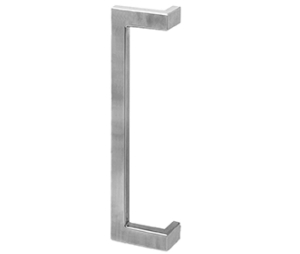 Hafele 903.00.174 Pull Handle, StarTec®, 630 mm (24-13/16") Length, 600 mm (23-5/8") Hole Spacing, Stainless Steel, Matt, Pair