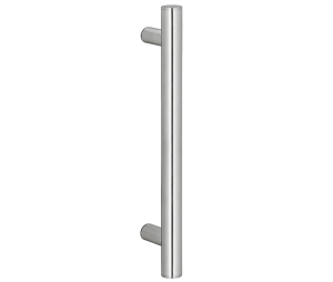 Hafele 903.00.612 Pull Handle, 30 mm x 1200 mm (1-3/16" x 47-1/4") Diameter x Length, Stainless Steel, Matt