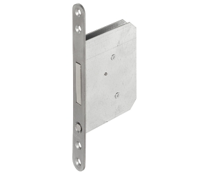 Hafele 911.26.310 Pocket Door Pull, Spring-Loaded, For Sliding Doors, Stainless Steel Face Plate