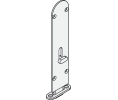 Hafele 911.62.501 Flush Bolt, Al Fresco Summit, 190 mm (7-1/2") Length, Brass, Satin Nickel