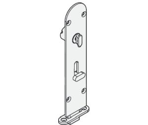 Hafele 911.62.765 Flush Bolt, Al Fresco Summit, 7-1/2" Length, Brass, PVD Rustic Black