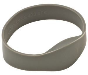 Hafele 917.44.295 Key Wristband, RFID Tag-It™, Dialock, 2-9/16" x 1"Silicon, Gray