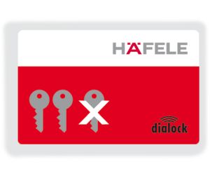 Hafele 917.64.011 Clearing key card, Mifare Classic EV1 and Mifare DESfire EV2, 2-1/8" x 3-11/32", Plastic