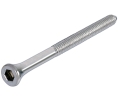 Hafele 917.80.924 M5 Threaded Screw, For DT Lite Door Terminal, Dialock, 60 mm (2-3/8") Thread Length, 44 - 53 mm (1-3/4" - 2-3/32") Door Thickness, Steel, Matt, Box of 2 Pieces