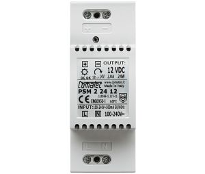 Hafele 917.93.013 DC Power Supply Unit, Regulated, Dialock, for Installation on Top Hat Rail, 100-240 V, 12 V DC, 2 A, 36.10 mm Width, 1 Set