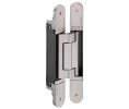 Hafele 924.17.423 Concealed Hinge, TECTUS TE 640 3D, 3D adjustable, 9-7/16" Size, Aluminum die-cast, Satin Chrome Colored