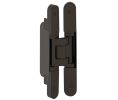 Hafele 924.18.937 Concealed Hinge, TECTUS TE 240 3D, 3D adjustable, 6-1/8" Size, Aluminum die-cast, Bronze