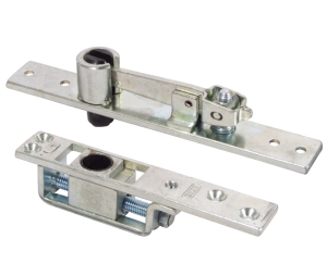 Hafele 932.10.761 Pivot Set, Double Action, For Doors up to 250 kg (551 lbs.), Geze, Steel, Galvanized/Chromatized