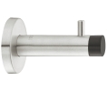 Hafele 937.12.800 Wall Mounted Door Stop, Startec, With Wardrobe Hook, For Screw Fixing, Stainless Steel, Matt