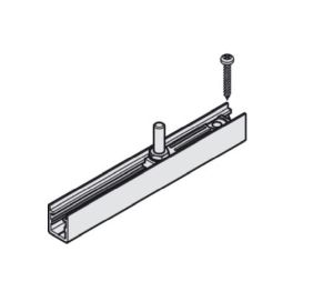 Hafele 940.40.019 Carrier Profile, With Suspension Plate, For Hawa Junior, For 1 Door
