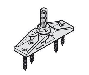 Hafele 940.40.022 Two-Way Suspension Fitting, With M8 Hanger Bolt and Mounting Screws, for Hawa Junior