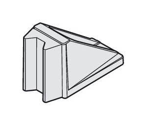 Hafele 940.40.053 Door Stop, Floor Mounted, 57 x 28 x 39 mm, Aluminum, Stainless steel colored